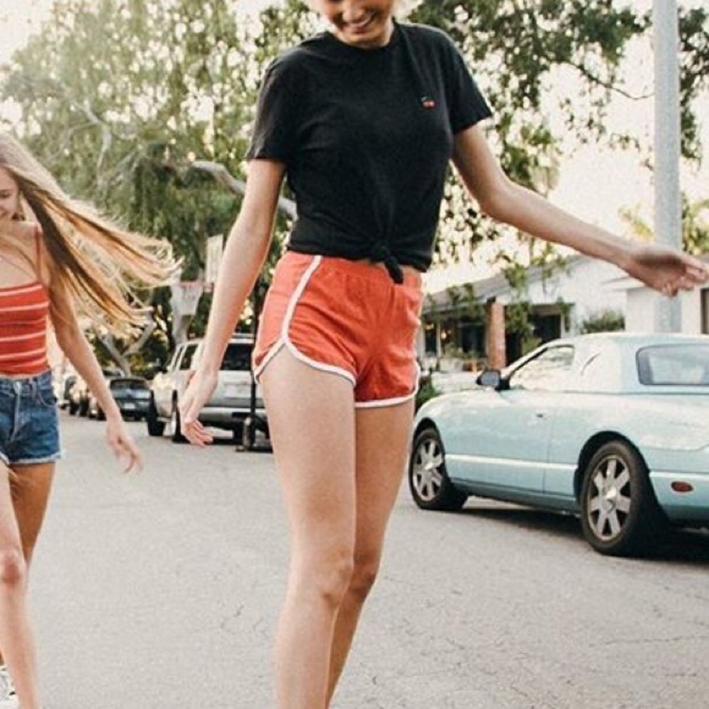 Brandy Melville John Galt Lisette Shorts Red